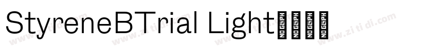 StyreneBTrial Light字体转换